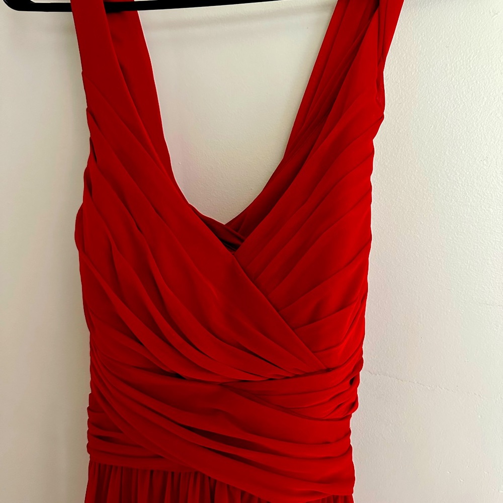 David’s Bridal bridesmaid dress, size 8, apple